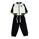 Bikkembergs Completo 2 Pezzi Felpa-Pantalone Panna/Nero per Neonato BK3817 PANNA/NERO BiKKEMBERGS 