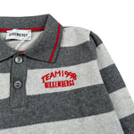 Bikkembergs Maglia Fantasia A Righe con Colletto Grigio per Bambino BK3833 GRIGIO BiKKEMBERGS 