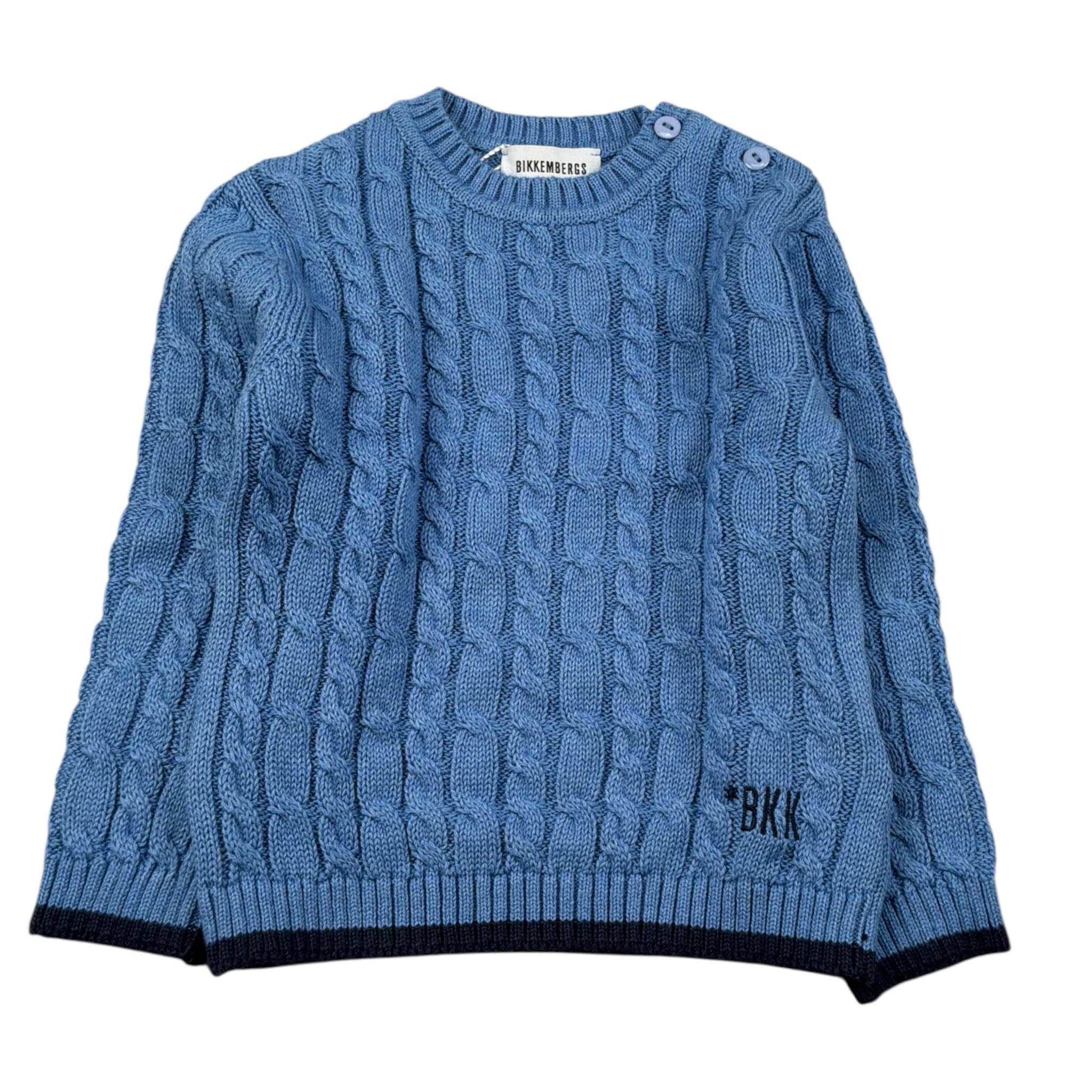Bikkembergs Maglia Girocollo tinta unita Azzurro per Neonato BK3835X AZZURRO BiKKEMBERGS 