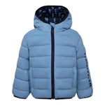 Bikkembergs Giubbino tinta unita con Cappuccio Azzurro per Bambino BK3842JX AZZURRO BiKKEMBERGS 