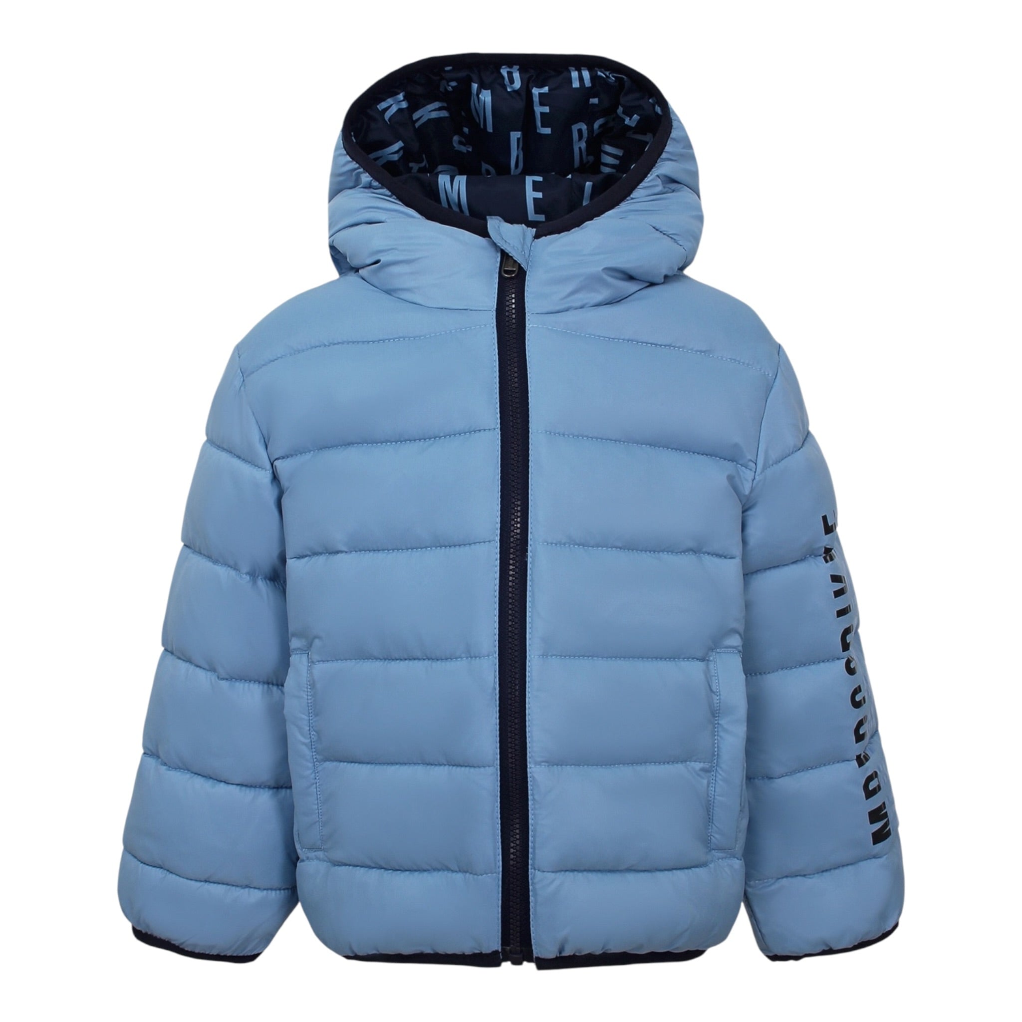 Bikkembergs Giubbino tinta unita con Cappuccio Azzurro per Bambino BK3842JX AZZURRO BiKKEMBERGS 