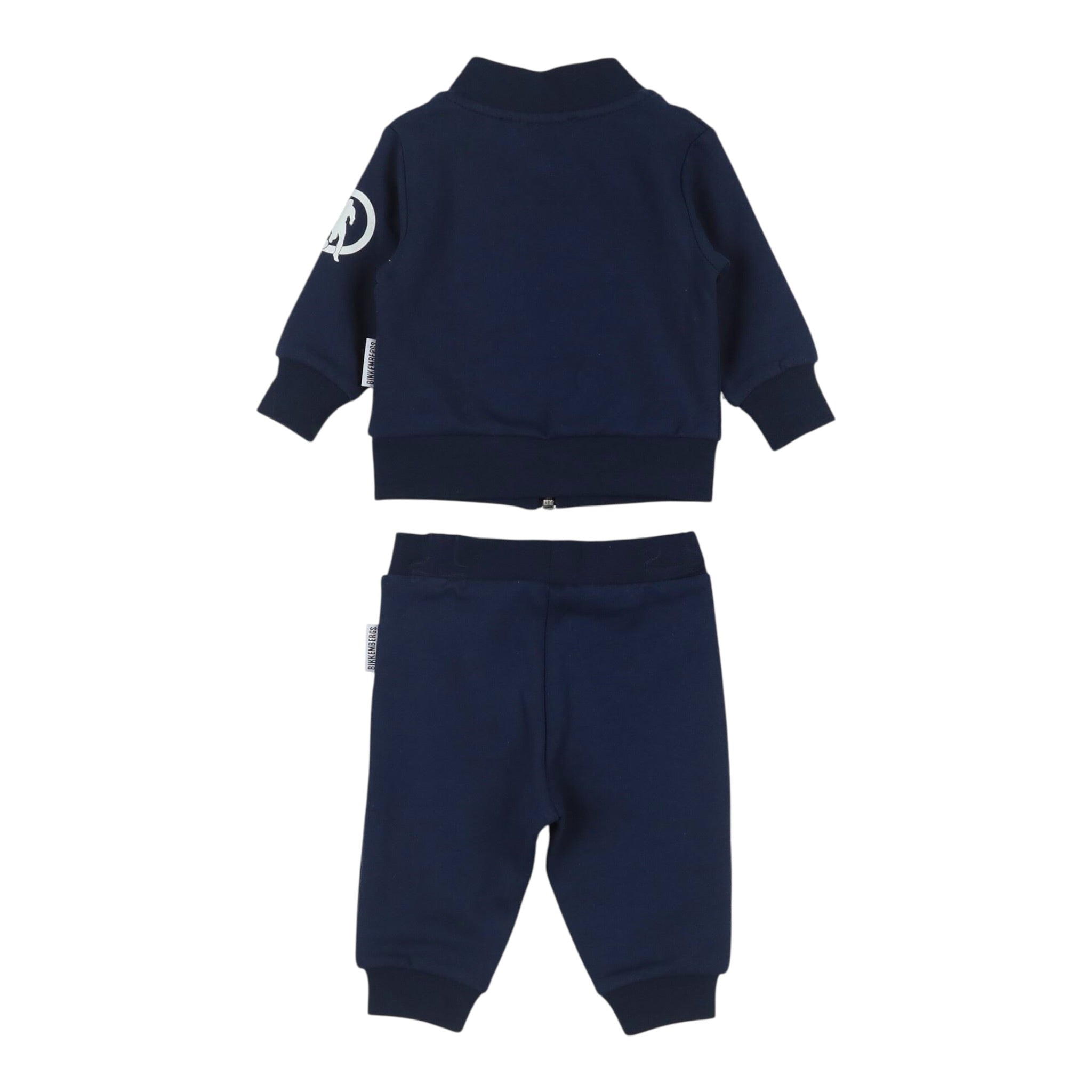 Bikkembergs Completo 2 Pezzi Felpa-Pantalone tinta unita Blu per Neonato BK3865 BLU BiKKEMBERGS 