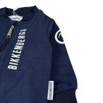 Bikkembergs Completo 2 Pezzi Felpa-Pantalone tinta unita Blu per Neonato BK3865 BLU BiKKEMBERGS 