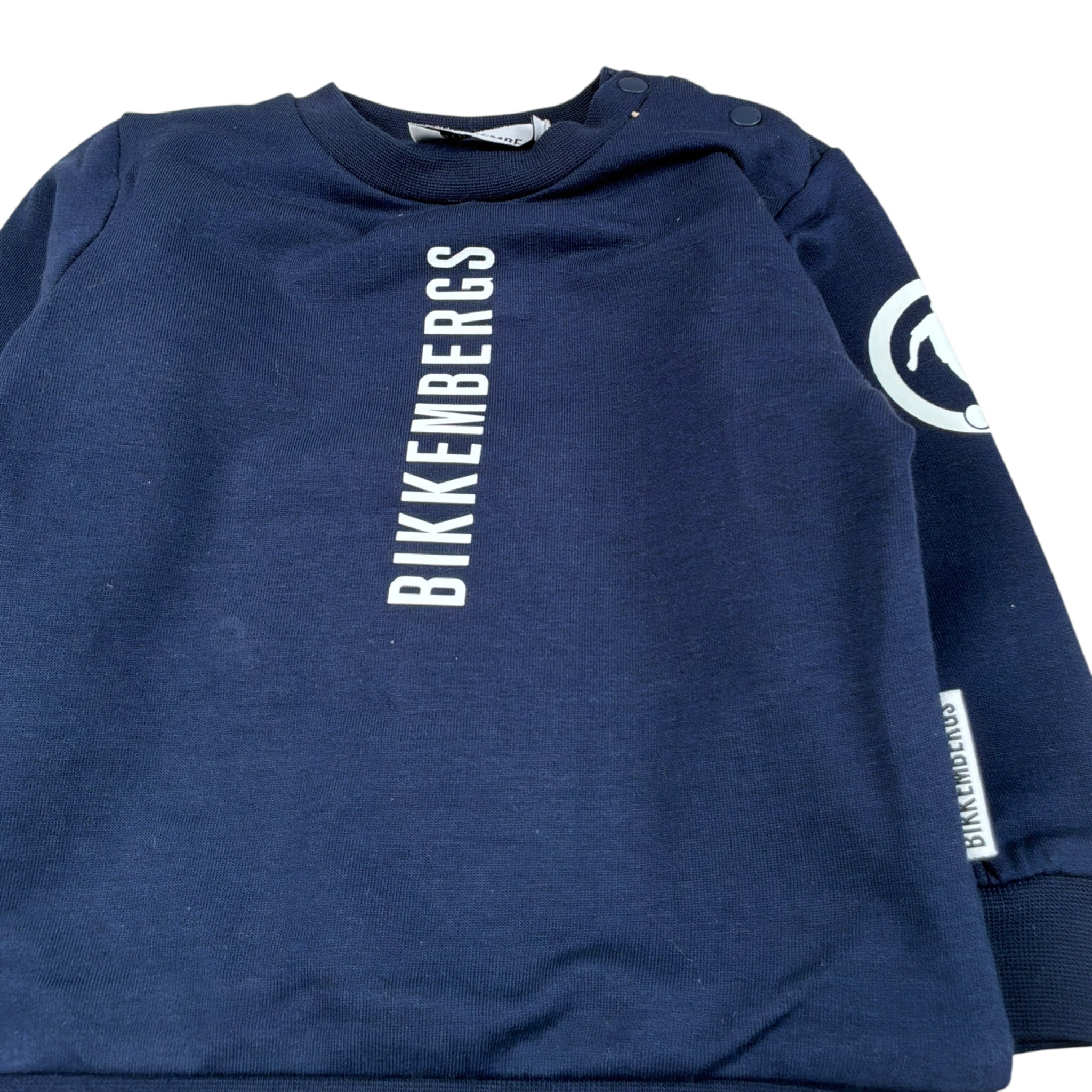Bikkembergs Completo 2Pz Felpa-Pantalone Modello Tuta Blu per Bambino BK3866J BLU BiKKEMBERGS 