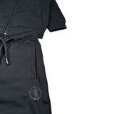 Bikkembergs Completo 2 Pezzi Felpa-Pantalone tinta unita Nero per Bambino BK3894 NERO BiKKEMBERGS 