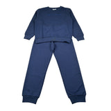 Bikkembergs Completo 2 Pezzi Felpa-Pantalone tinta unita Blu per Bambino BK3903 BLU BiKKEMBERGS 