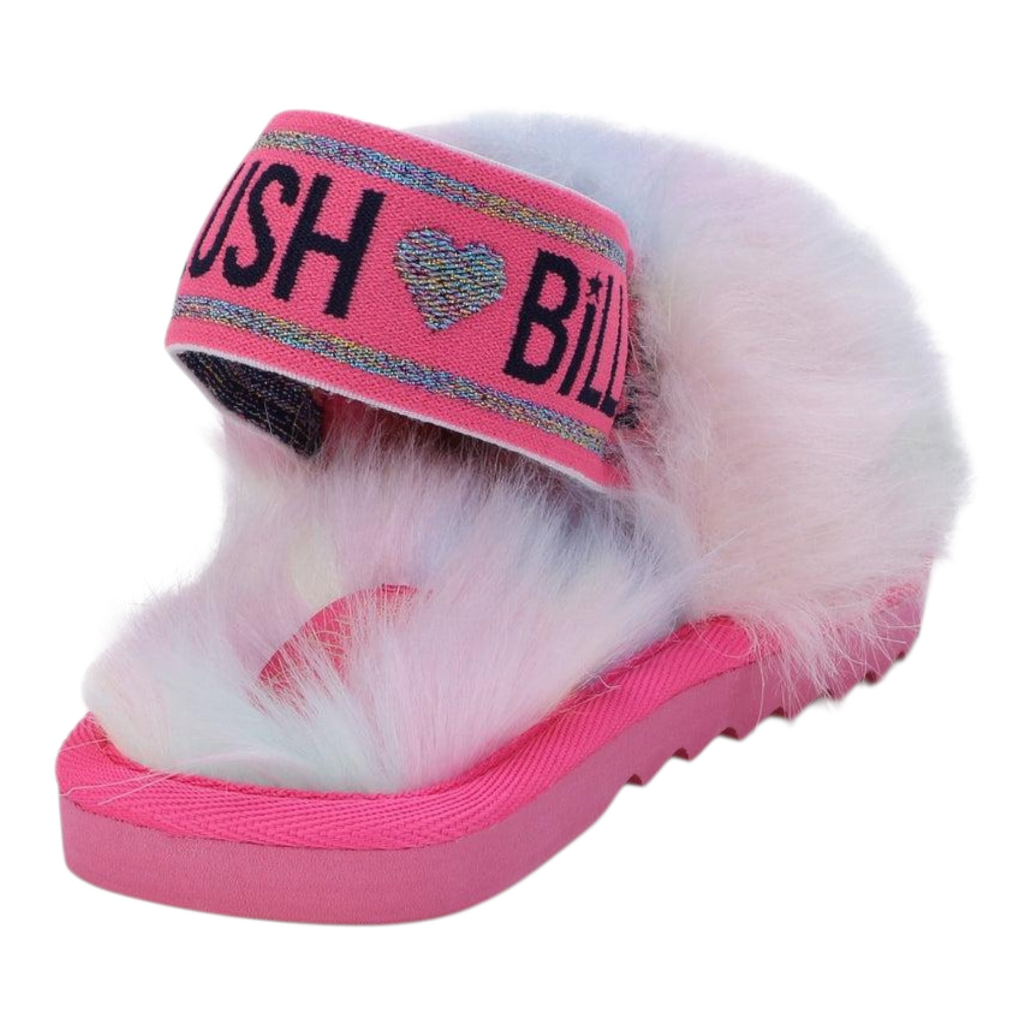 Billieblush Ciabatta Peluche Cn Elastico Rosa per Bambina U19331 ROSA BillIEBLUSH 