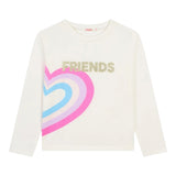 Billieblush Shirt tinta unita con Stampa Panna per Bambina U20659F PANNA BillIEBLUSH 