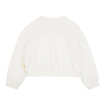 Billieblush Felpa Chiusa Girocollo tinta unita con Stampa Panna per Bambina U20882 PANNA BillIEBLUSH 