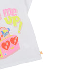 Billieblush T-Shirt Girocollo tinta unita con Stampa Bianco per Neonata U20934 BIANCO BillIEBLUSH 