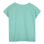 Billieblush T-Shirt Girocollo tinta unita con Stampa Verde Acqua per Bambina U20949 VERDE ACQUA BillIEBLUSH 