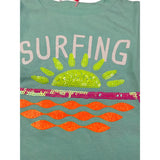 Billieblush T-Shirt Girocollo tinta unita con Stampa Verde Acqua per Bambina U20949 VERDE ACQUA BillIEBLUSH 
