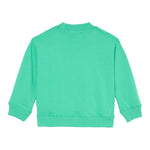 Billieblush Felpa Chiusa Girocollo tinta unita con Stampe Verde per Bambino U21162 VERDE BillIEBLUSH 