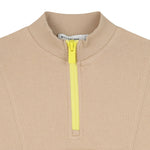 Billieblush Felpa con Mezza Zip tinta unita Beige per Bambino U21164 BEIGE BillIEBLUSH 