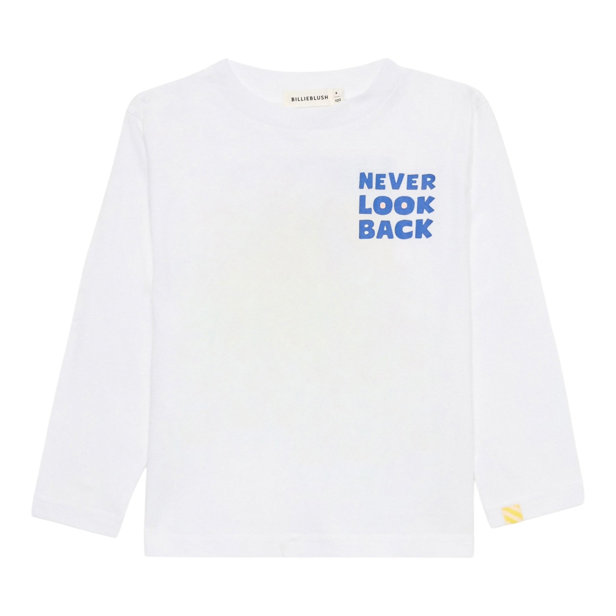 Billieblush Shirt Girocollo tinta unita con Stampa Bianco per Bambino U21180 BIANCO BillIEBLUSH 