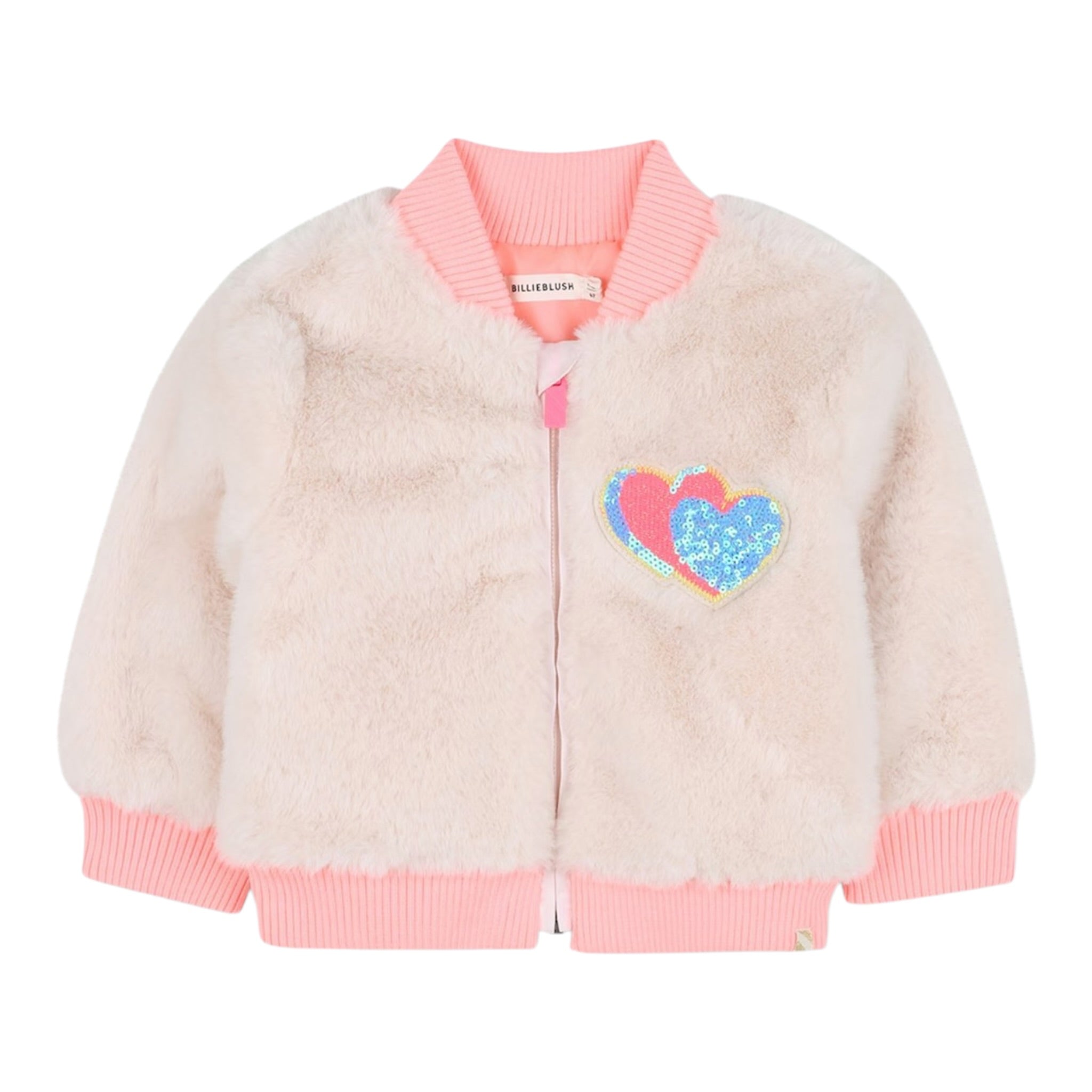 Billieblush Pelliccia tinta unita con Zip Rosa per Neonata U21251XX ROSA BillIEBLUSH 