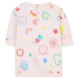 Billieblush Abito Felpa tinta unita con Stampa Rosa per Neonata U21258N ROSA BillIEBLUSH 