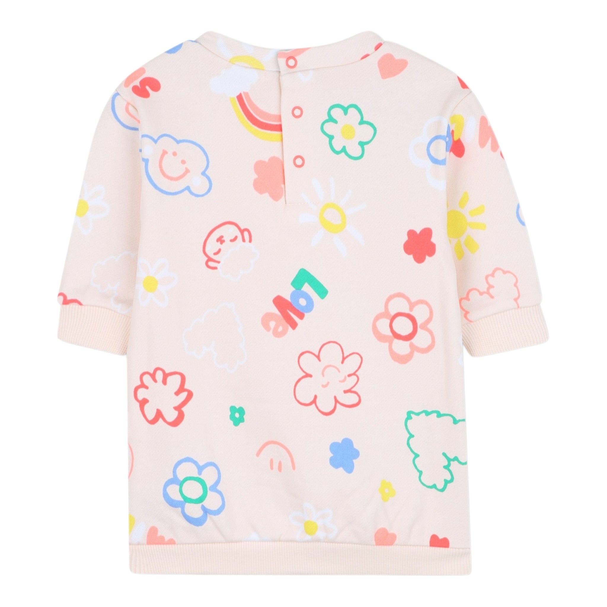 Billieblush Abito Felpa tinta unita con Stampa Rosa per Bambina U21258 ROSA BillIEBLUSH 