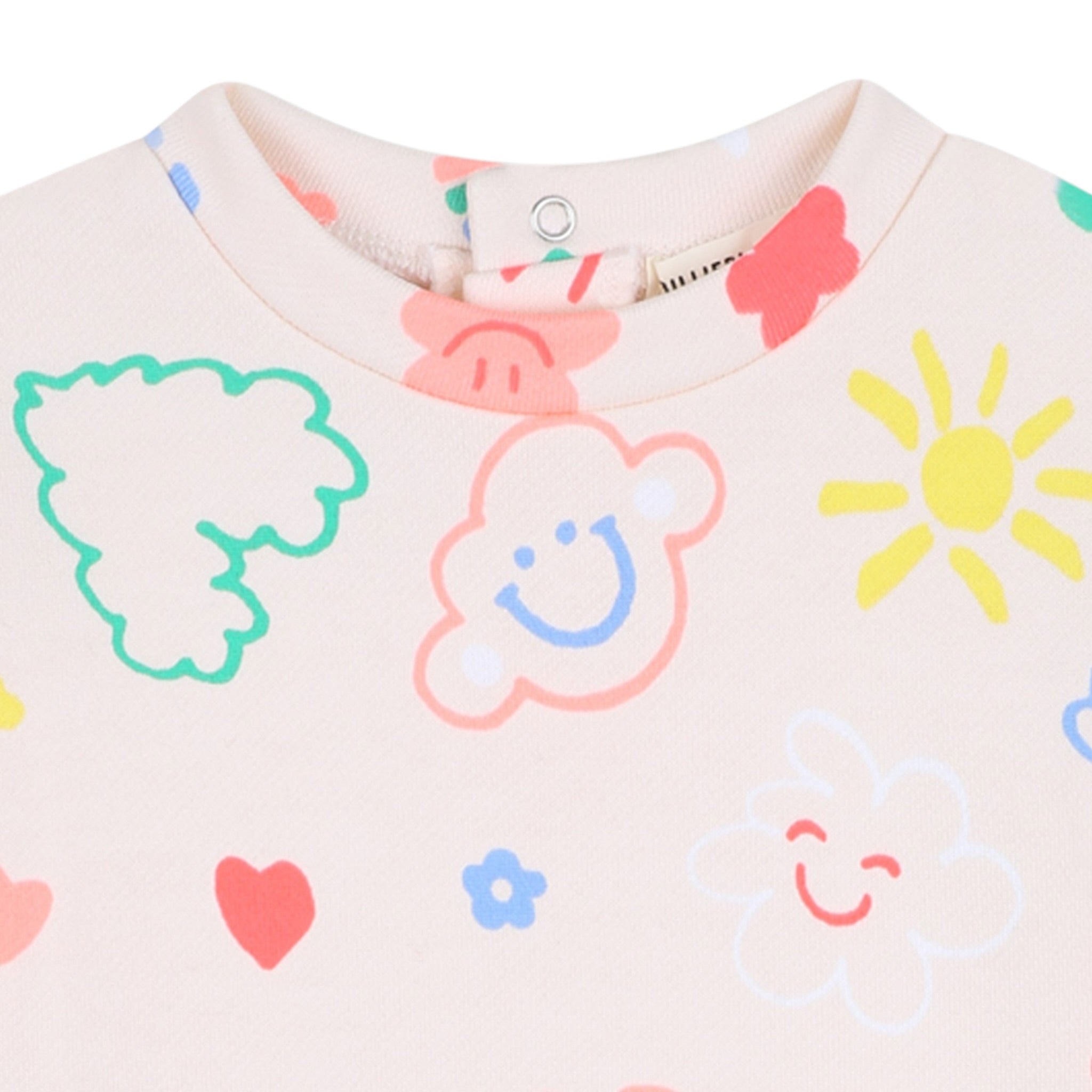 Billieblush Abito Felpa tinta unita con Stampa Rosa per Bambina U21258 ROSA BillIEBLUSH 