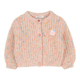 Billieblush Cardigan Multicolor con Applicazione Pesca per Bambina U21263 PESCA BillIEBLUSH 