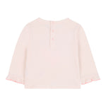 Billieblush Shirt Girocollo tinta unita con Stampa Rosa per Neonata U21266 ROSA BillIEBLUSH 