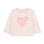 Billieblush Shirt Girocollo tinta unita con Stampa Rosa per Neonata U21266X ROSA BillIEBLUSH 