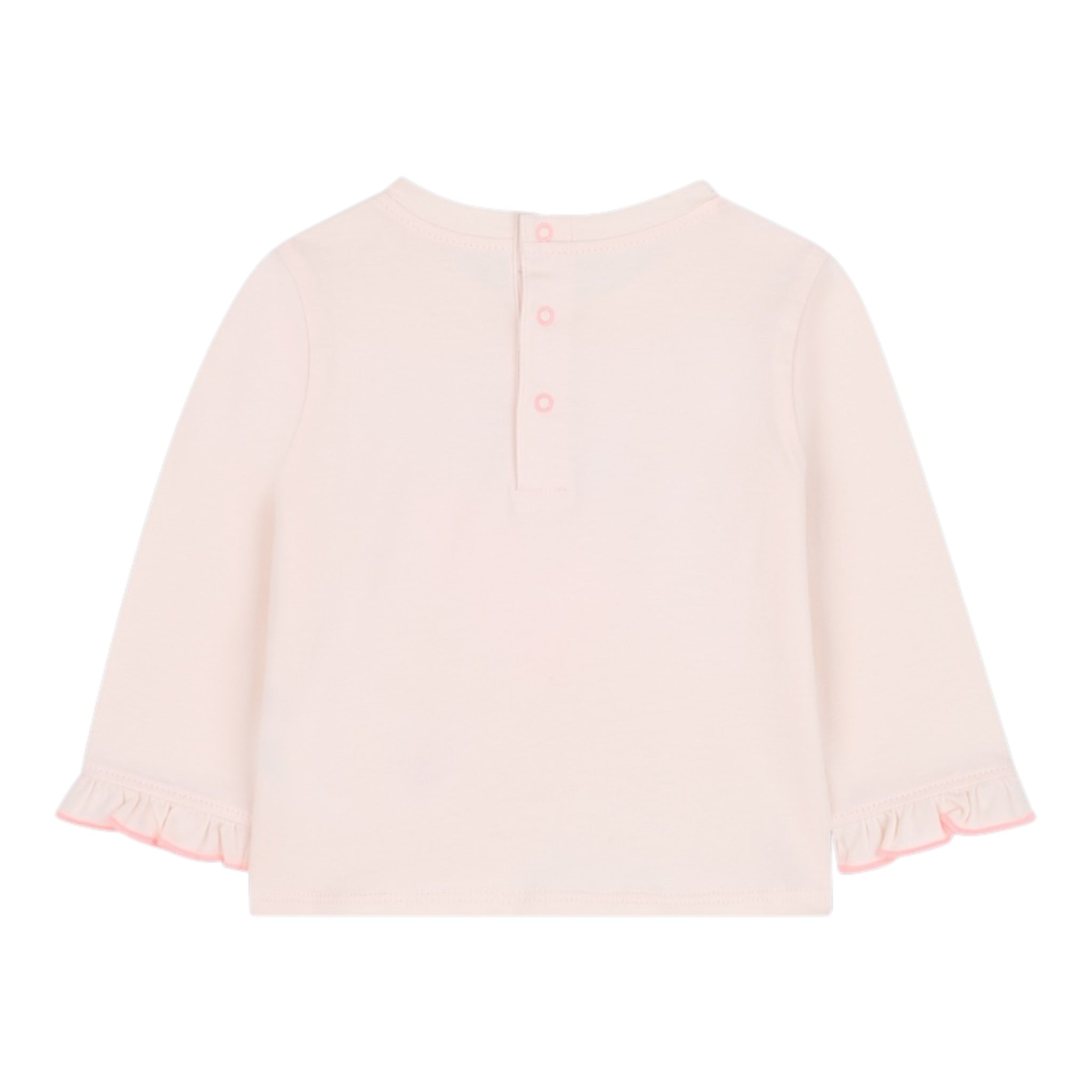 Billieblush Shirt Girocollo tinta unita con Stampa Rosa per Neonata U21266X ROSA BillIEBLUSH 