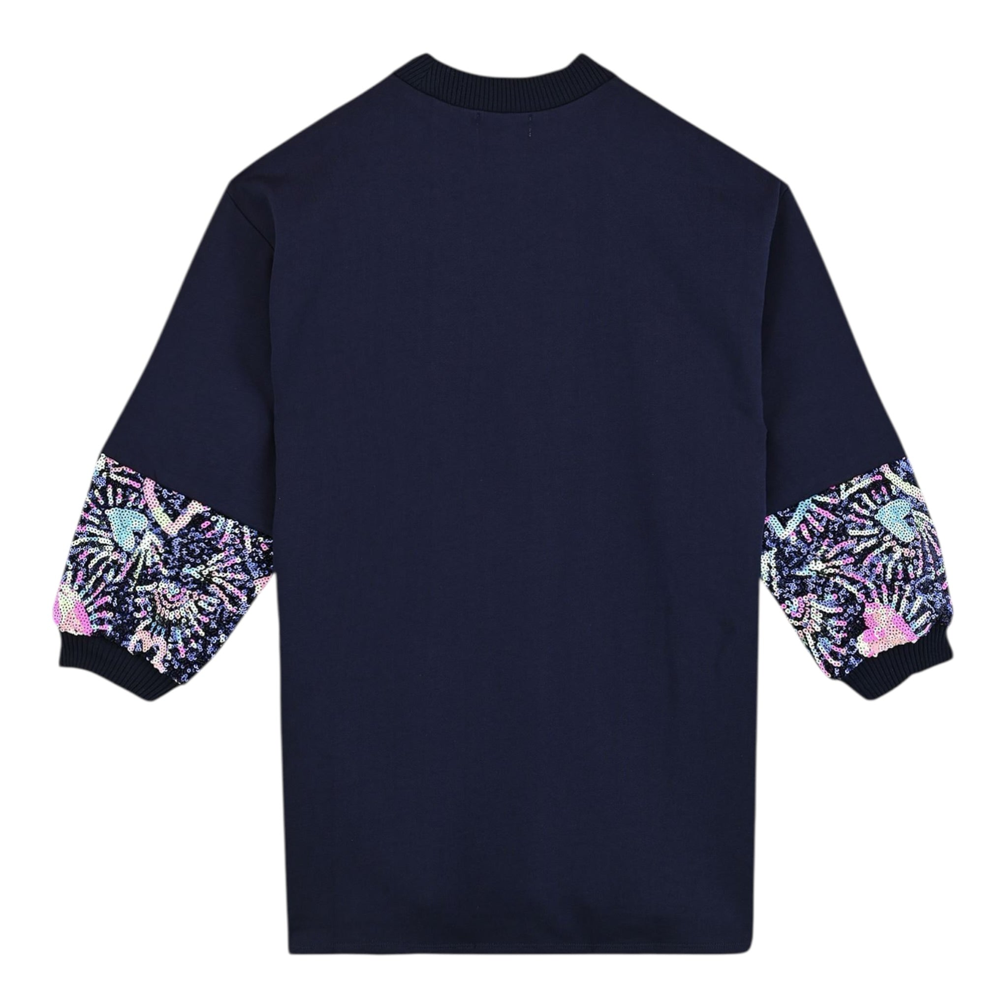 Billieblush Abito Manica Lunga tinta unita con Paillettes Blu per Bambina U21285 BLU BillIEBLUSH 