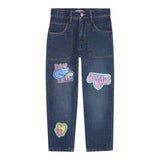 Billieblush Jeans tinta unita con Stampe Blu per Bambina U21327 BLU BillIEBLUSH 