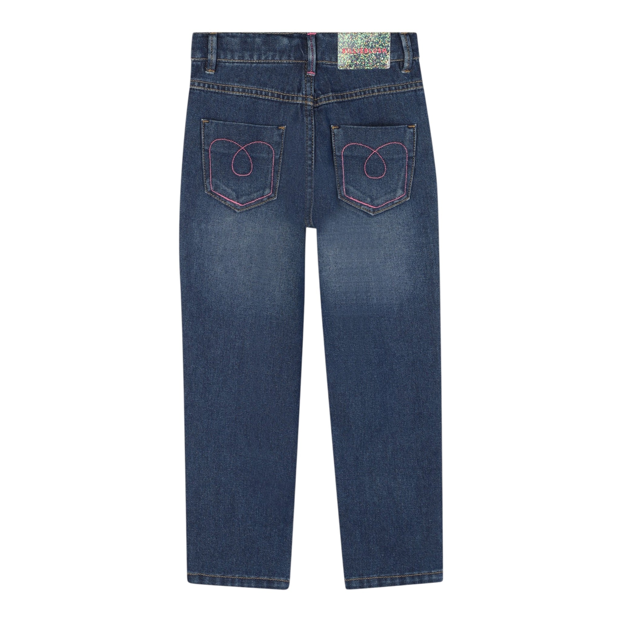 Billieblush Jeans tinta unita con Stampe Blu per Bambina U21327 BLU BillIEBLUSH 