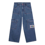 Billieblush Jeans tinta unita Modello Palazzo Blu per Bambina U21329 BLU BillIEBLUSH 