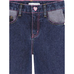 Billieblush Jeans tinta unita con Girovita Regolabile Blu per Neonata U21330 BLU BillIEBLUSH 