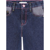Billieblush Jeans tinta unita con Girovita Regolabile Blu per Neonata U21330 BLU BillIEBLUSH 