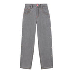 Billieblush Jeans tinta unita con Girovita Regolabile Grigio per Bambina U21339 GRIGIO BillIEBLUSH 