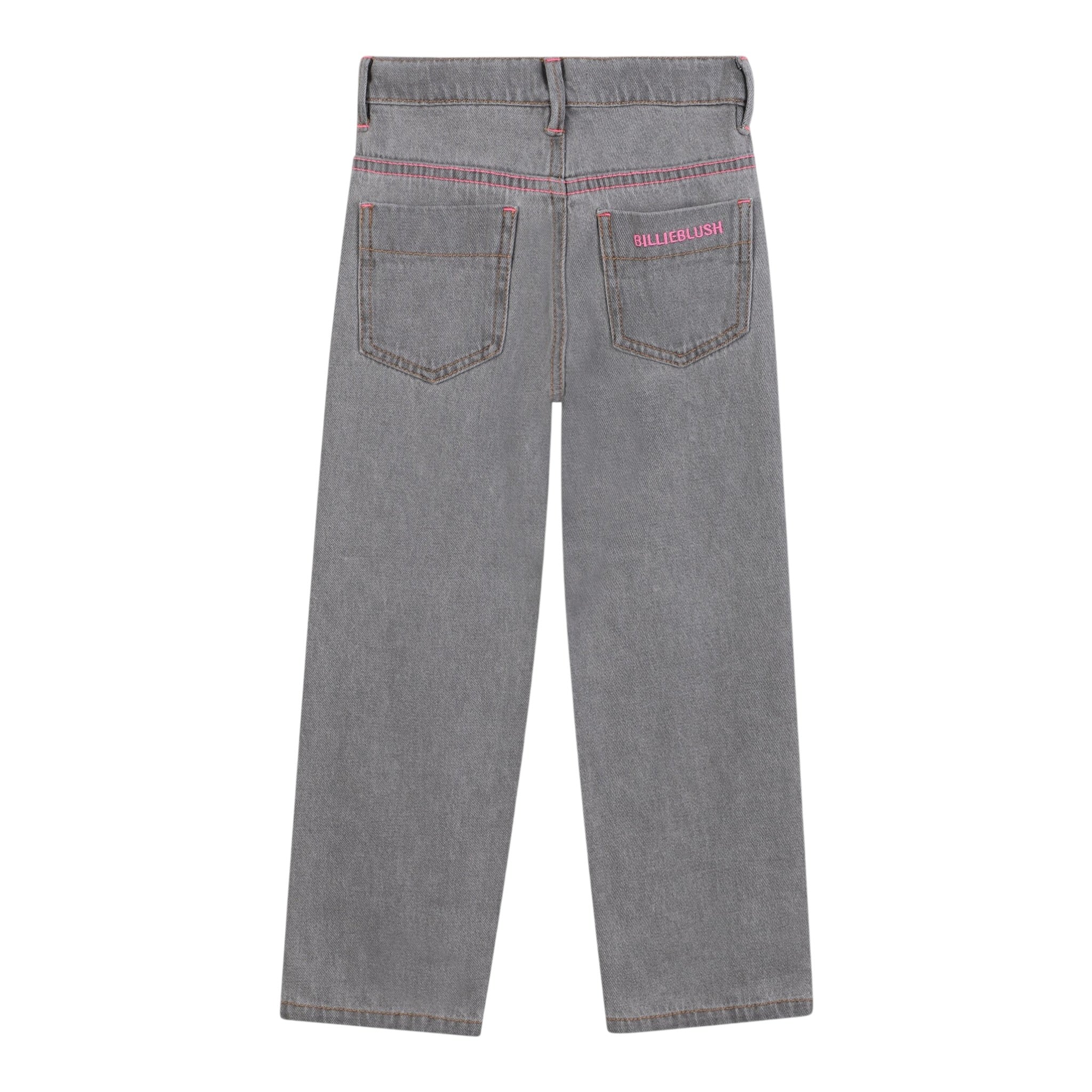 Billieblush Jeans tinta unita con Girovita Regolabile Grigio per Bambina U21339 GRIGIO BillIEBLUSH 
