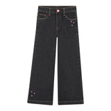 Billieblush Jeans tinta unita con Girovita Regolabile Nero per Neonata U2134 NERO BillIEBLUSH 