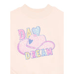 Billieblush Felpa Chiusa Girocollo tinta unita con Paillettes Rosa per Bambina U21371J ROSA BillIEBLUSH 