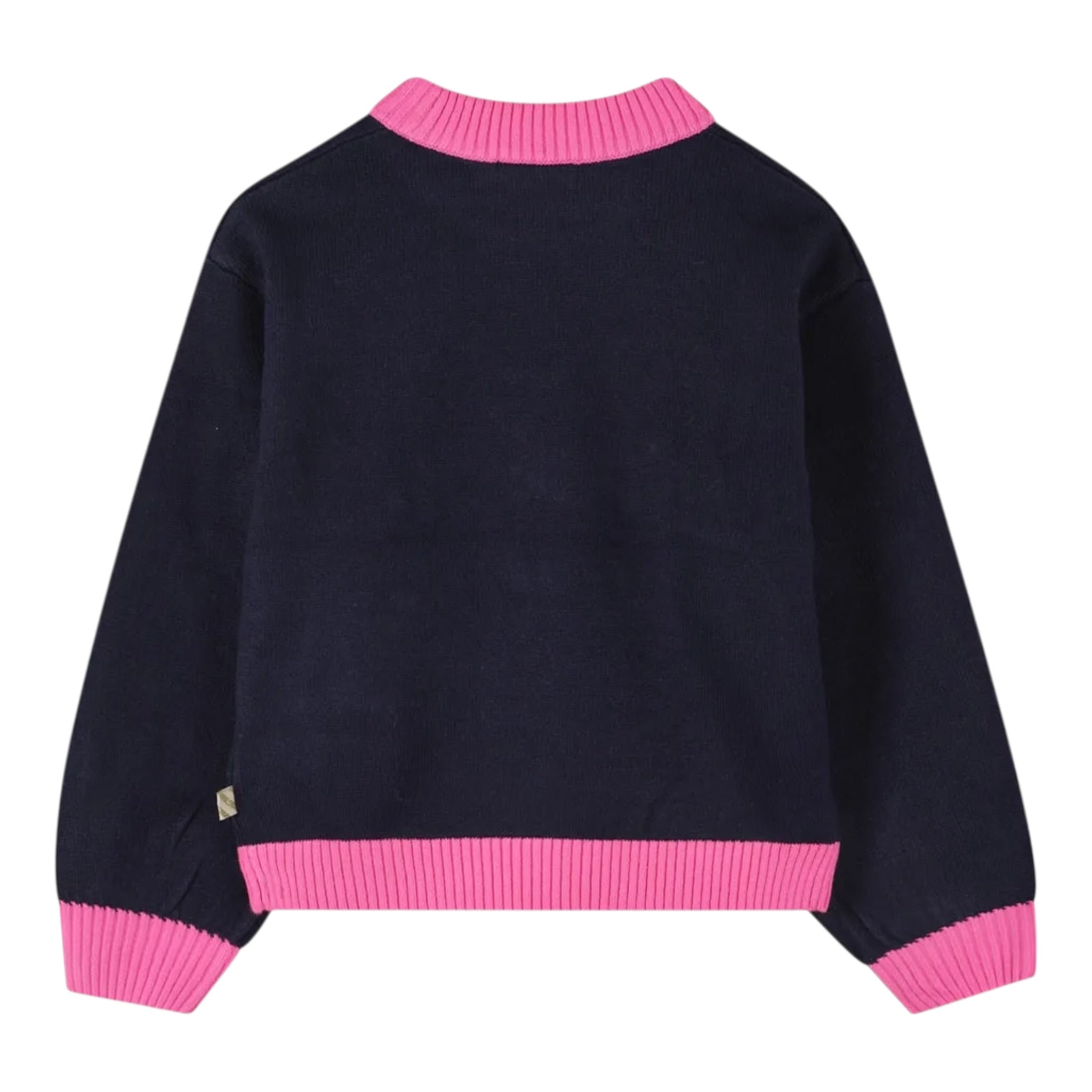 Billieblush Maglia Girocollo tinta unita con Ricami Blu per Bambina U21378J BLU BillIEBLUSH 
