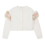 Billieblush Cardigan tinta unita con Tulle Panna per Bambina U21383 PANNA BillIEBLUSH 