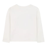 Billieblush Shirt Girocollo tinta unita con Stampa Panna per Bambina U21405 PANNA BillIEBLUSH 