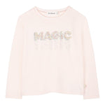 Billieblush Shirt Girocollo tinta unita con Paillettes Rosa per Bambina U21407 ROSA BillIEBLUSH 