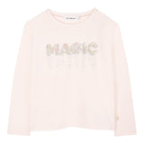 Billieblush Shirt Girocollo tinta unita con Paillettes Rosa per Bambina U21407 ROSA BillIEBLUSH 