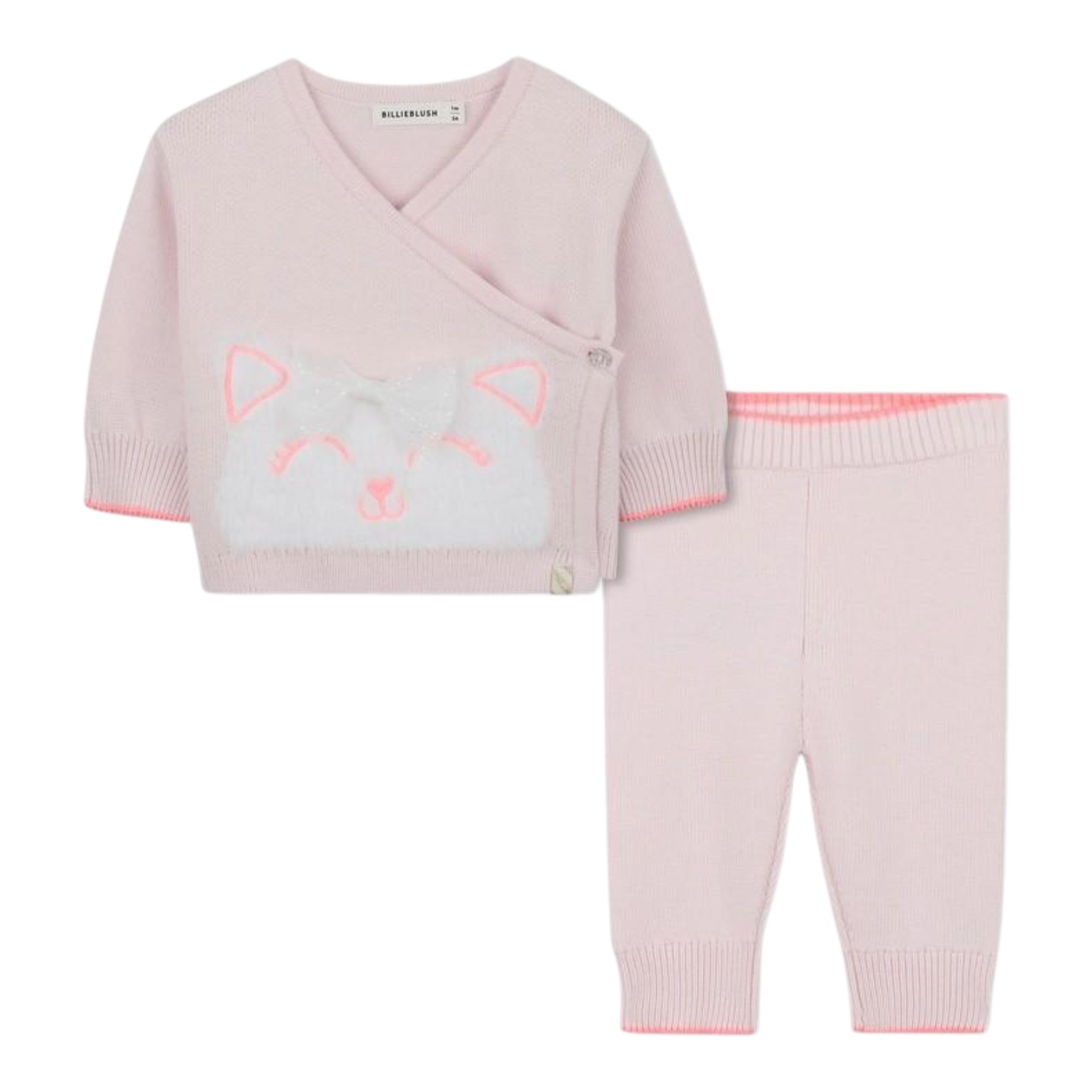 Billieblush Completo 2 Pezzi Maglia-Pantalone tinta unita Rosa per Neonata U21444 ROSA BillIEBLUSH 