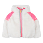 Billieblush Giubbino tinta unita con Cappuccio Panna per Bambina U21563X PANNA BillIEBLUSH 