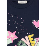 Billieblush Felpa tinta unita con Stampa Blu per Neonata U21603N BLU BillIEBLUSH 
