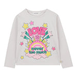 Billieblush Shirt Girocollo tinta unita con Paillettes Avorio per Bambina U21608 AVORIO BillIEBLUSH 
