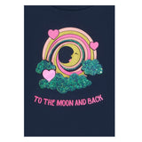 Billieblush Shirt Girocollo tinta unita con Stampe Blu per Bambina U21609 BLU BillIEBLUSH 
