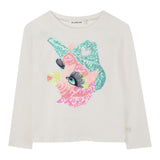 Billieblush Shirt Girocollo tinta unita con Paillettes Panna per Neonata U21610XN PANNA BillIEBLUSH 