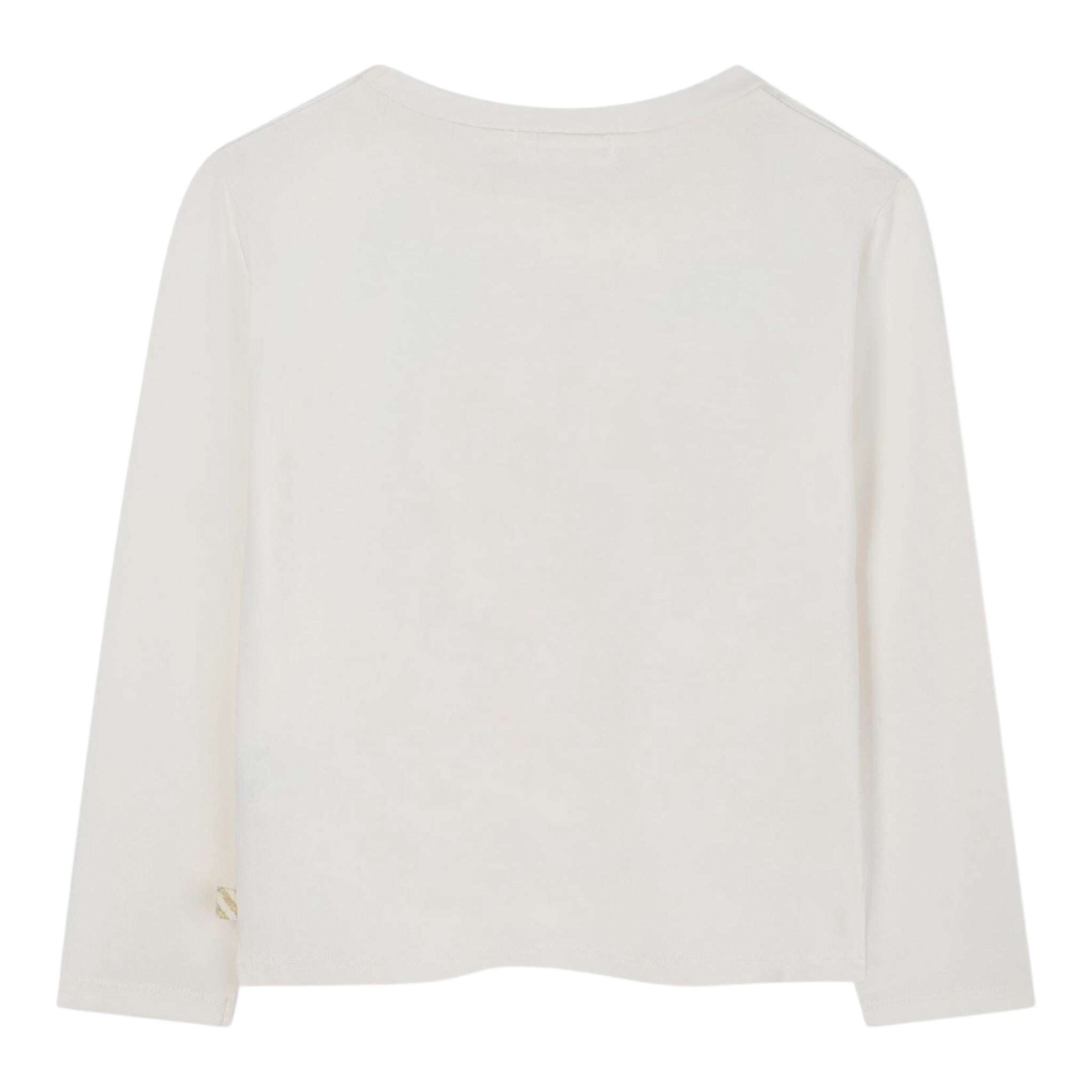 Billieblush Shirt Girocollo tinta unita con Paillettes Panna per Bambina U21610X PANNA BillIEBLUSH 