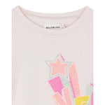 Billieblush Shirt Girocollo tinta unita con Stampe Rosa per Neonata U21611X ROSA BillIEBLUSH 